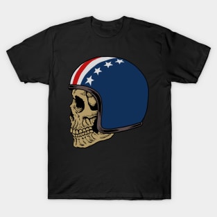 Skull helmet illustration T-Shirt